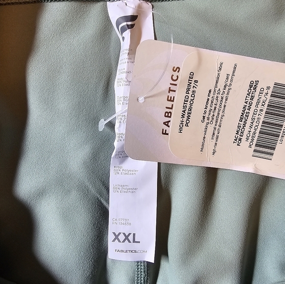 Fabletics Powerhold Snakeprint Leggins Size XXL NWT - Picture 6 of 7